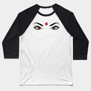 Bindi or Bindhi Indian Desi Girl Baseball T-Shirt